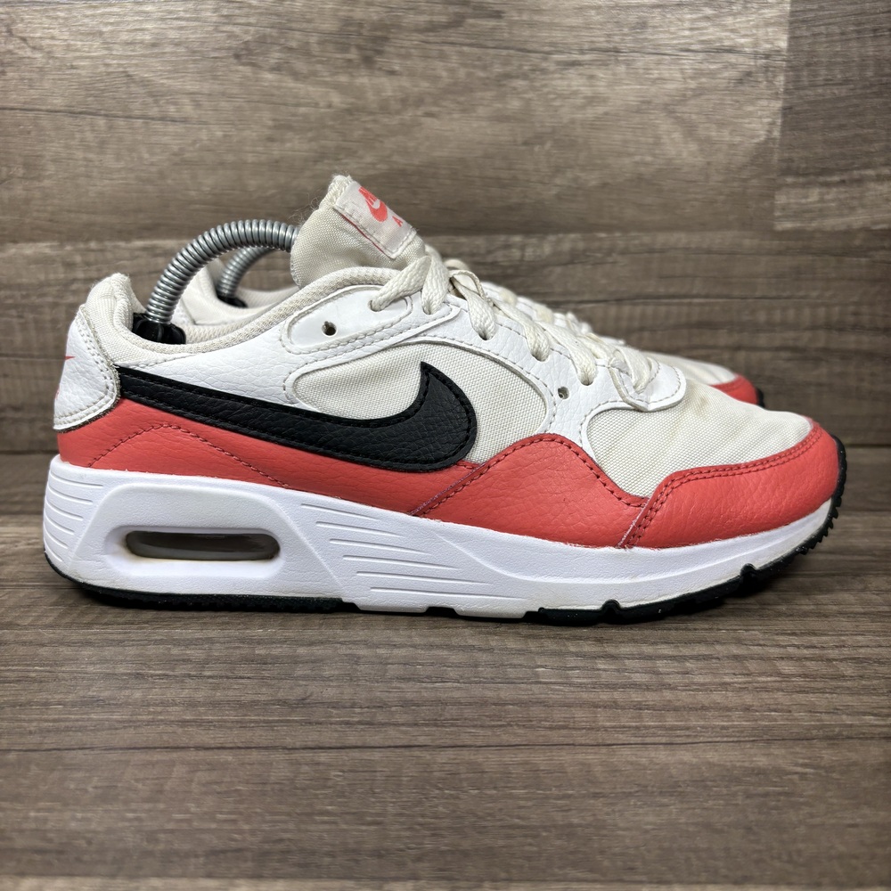 Nike Air Max SC White Red Womens US Size 6.5 EUR 37.5 CW4554-111 Sneakers